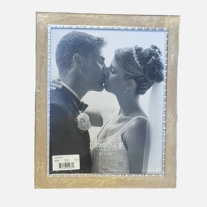 Lawrence Frames Silver Rhinestone Pearl Wedding Frame 8”x 10”